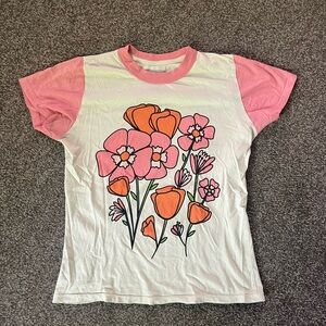 Rare big bud press California poppies t shirt • unisex XXS